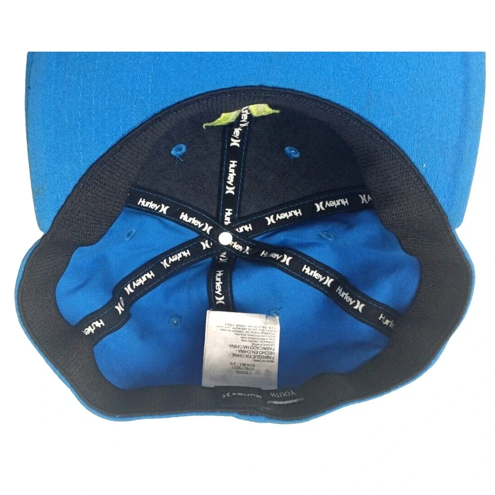 Hurley Blue Youth Stretch Fit‎ Hat Cap / Size: Sm - Med
